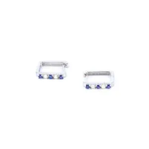 Earring with Pearls and Blue Sapphire